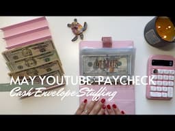May 2025 YouTube Paycheck Cash Envelope Stuffing