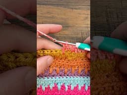 How to Double Crochet Spike St or Double Crochet Long St #crochet