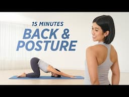 15 Minutes Back Workout Stronger Back + Better Posture | Beginner Pilates Workout
