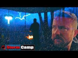 A Night of Chaos - Storm After Storm - Heavy Rain Camping in Severe Thunderstorms with Flooding