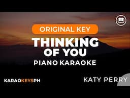 Thinking Of You - Katy Perry (Piano Karaoke)