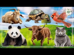 Bustling Animal World Sounds Around Us - Chicken, Bear, Kangaroo, Duck, Fox, Sheep - Animal Sounds