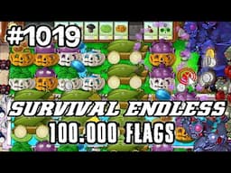 Plants vs Zombies Survival Endless 100000 Flags Part 1019 | 20360 - 20380 Flags