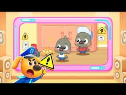 Sheriff Labrador Safety Tips #16 - Stay safe around electricity | BabyBus Safety Games