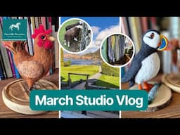 🐔 STUDIO VLOG #50 - Puffins, chickens, crochet, a trip to the Lake District and wool, wool, wool! 🐏