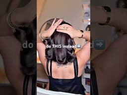 short hair + this hairstyle hack = the perfect bun #hairstyle #shorthair
