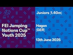 🔴 LIVE | FEI Jumping Nations Cup™ Youth 2025 - Juniors (1.40m) Hagen a.T.W. (GER)
