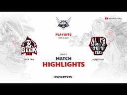 Geek Fam vs Alter Ego HIGHLIGHTS MPL ID S15 PLAYOFFS | GEEK VS AE ESPORTSTV