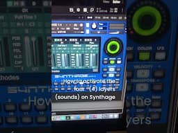 How to activate the 4 layers on Synthage library #musicians #pianist #kontakt #shorts