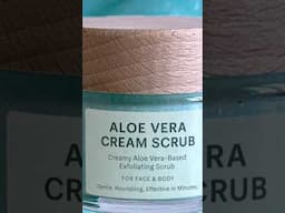 Aloe Vera Exfoliating Face and Body Scrub  #Shorts