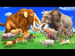 Prehistoric Mammals vs Spidey Mammoth Size Comparison Animal Epic Battle Mammoth vs Spider Mammoth