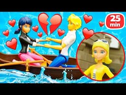 Les poupées Marinette et Adrien : amour, secrets et transformations de super-héros !