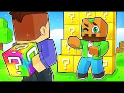 Me Hice Pasar por NOOB, después usé Lucky Block AVARITIA en Minecraft!