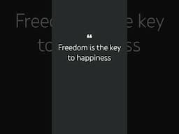 Freedom is the key to happiness #fitness #marathontraining #motivation #freedom #happiness