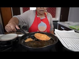 Making creamy chicken half moons - golden delicious filled mini pockets!