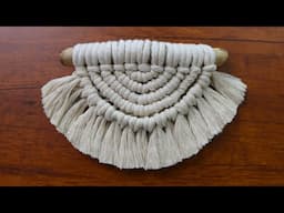 Macrame Semi Circle Wall Hanging Tutorial 🌗