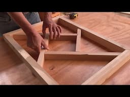 Idea DIY Study Desk From Recycled Wood Incredibly Beautiful // Unexpectedly Easy Way To Make
