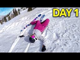 Can someone with no skill learn to ski