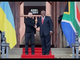 President Zelenskyy of Ukraine on an official visit to South Africa