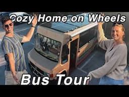 They Turned a $3,000 School Bus into a Luxury Off-Grid Smart Home