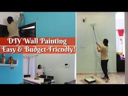 How to Paint Your Wall at Home | Simple & Affordable Wall Painting Tutorial |