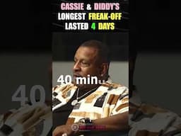 DIDDY and CASSIE's longest... ( FREAK-OFF )... lasted 4 DAYS!... #shorts #shortsfeed #shortsviral