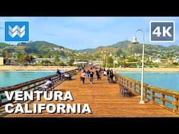 [4K] VENTURA BEACH PIER & PROMENADE in Ventura California USA 2025 Walking Tour Vlog & Travel Guide