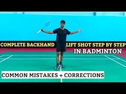 BACKHAND LIFT TECHNIQUES+EXERCISES ||HOW TO HIT BACKHAND LIFT SHOT|| #badminton #badmintontutorials