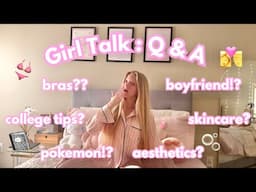 *GIRL TALK* Q & A 𐙚 let's get personal