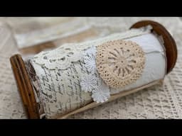 Mass make journal cover roll, 16’ of fabric scraps!