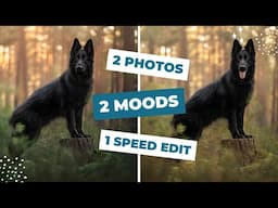 Editing for Mood in Pet Photography: Speed Edit of Two Photos, Same Dog, Different Vibes