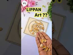Lippan art using Pista Shell?? 😱 #diy #craft #art #lippanart