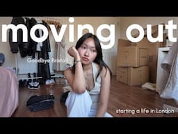 I'M MOVING: leaving my UNI flat & moving to LONDON 🇬🇧 ep 1.