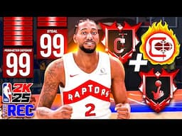 LEGEND KAWHI LEONARD 99 STEAL 99 PERIMETER DEFENSE is OVERPOWERED in the RANDOM REC (NBA 2K25)