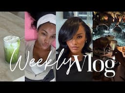 weekly vlog | fixing my skin + girls night + new hair + taking care of me & more! Allyiahsface vlogs