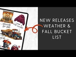 ⭐️ NEW RELEASES Fall Bucket List Stickers and Weather Widgets Plus NEW Essentials 2024