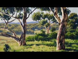 How to Paint Realistic TREE TRUNKS That Actually Look 3D (Works for Any Tree)