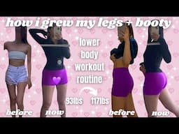 HOW I TRANSFORMED MY BODY AT HOME ✿ best booty & leg workout + my 750 calorie protein shake recipe