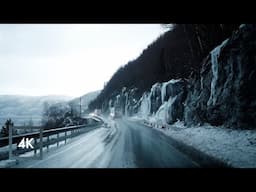 Relaxing Rainy Drive in Norway | Arctic Circle, Driving Sounds for Sleep and Study
