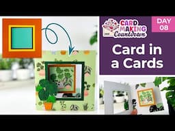SO EASY! How to Make Card in a Cards ⭐ Day 08 Card Making Countdown 2025