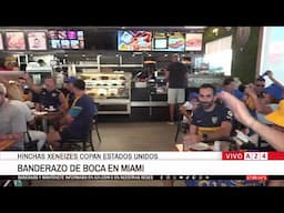 ⚽BANDERAZO DE BOCA EN MIAMI: HINCHAS XENEIZES COPAN ESTADOS UNIDOS
