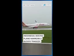 Indonesia Airplane Crash | Boeing Plane Narrowly Avoids Tragedy In Indonesia