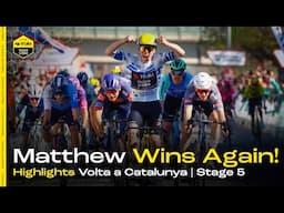 Matthew Brennan Strikes Again! - HIGHLIGHTS Volta a Catalunya Stage 5