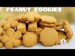 4 INGREDIENTS EASY PEANUTS COOKIES RECIPE I HOW TO MAKE SHORTBREAD COOKIES | HOW  PEANUTS COOKIES