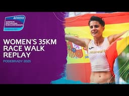 Back-to-back 35km race walk VICTORIES for 🇪🇸 Maria Perez 🥇 | Podebrady 2025