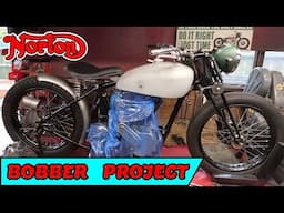 Norton Bobber Project Finishing Battery Box
