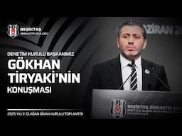 Denetim Kurulu Başkanımız Gökhan Tiryaki'nin Konuşması | 2025 Yılı 2. Olağan Divan Kurulu Toplantısı