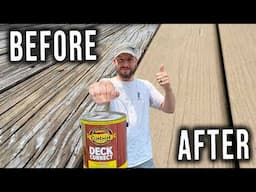 Restoring My Deck with "Cabot Deck Correct" | Pressure Washing and Painting Old Dried Out Decking
