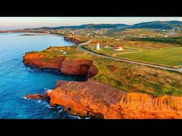 Magdalen Islands / Îles de la Madeleine 4K Drone | Quebec, Canada | Relaxing, Peaceful, Scenic