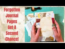 Premade Journal Pages Rediscovered! Finishing Up A Forgotten Project | Junk Journal Page Ideas